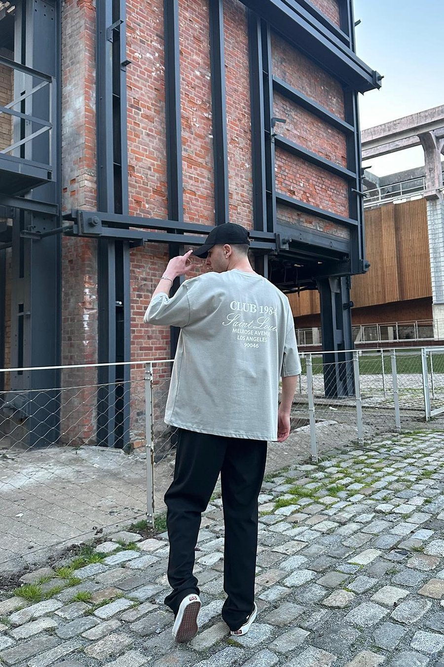 GRİ Club 1984 OUTPLENTY PREMİUM Oversize Tişört