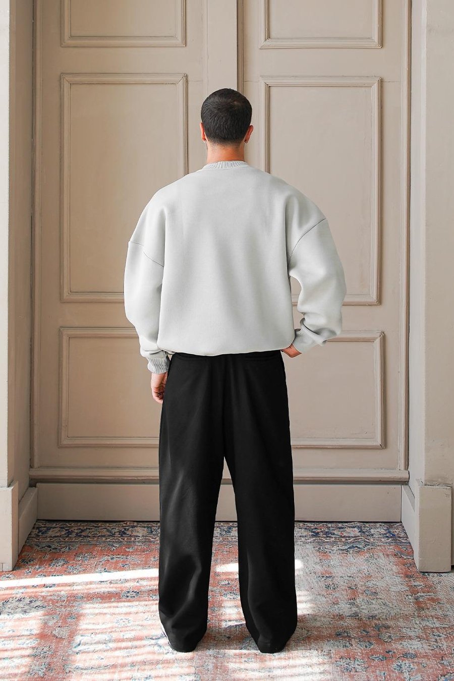 Gri Cozy Basic Oversize Sweat