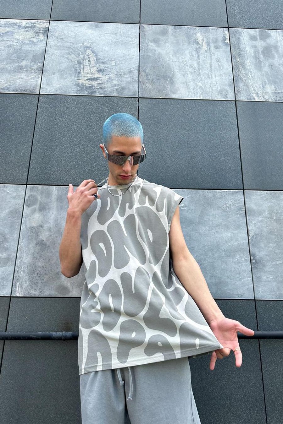 Gri Lond Oversize Atlet