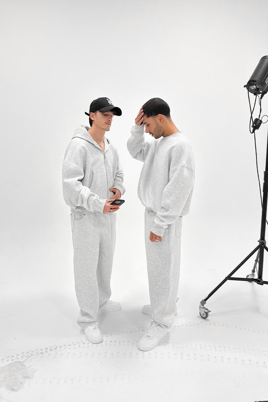 Gri Melanj Cozy Basic Oversize Sweat