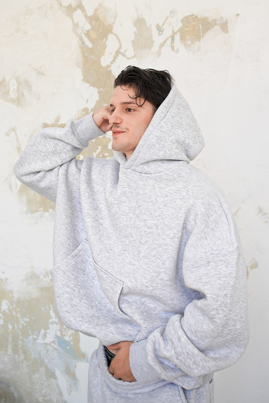 Gri Melanj Cozy Basic Oversize Sweatshirt