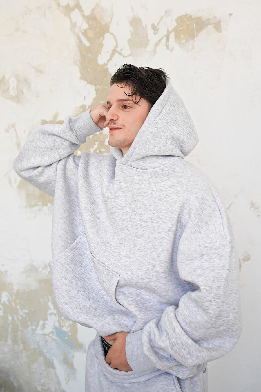 Gri Melanj Cozy Basic Oversize Sweatshirt