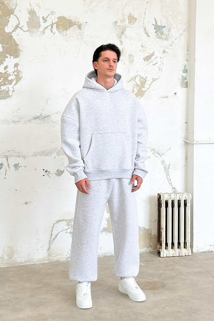 Gri Melanj Cozy Basic Oversize Sweatshirt