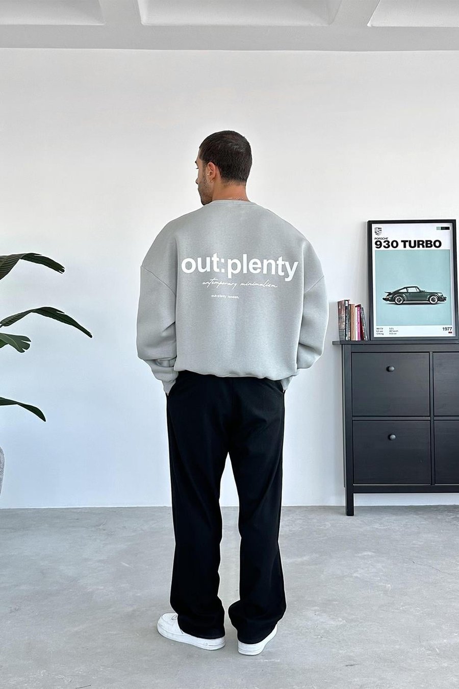 Gri Minimalism Oversize Sweatshirt