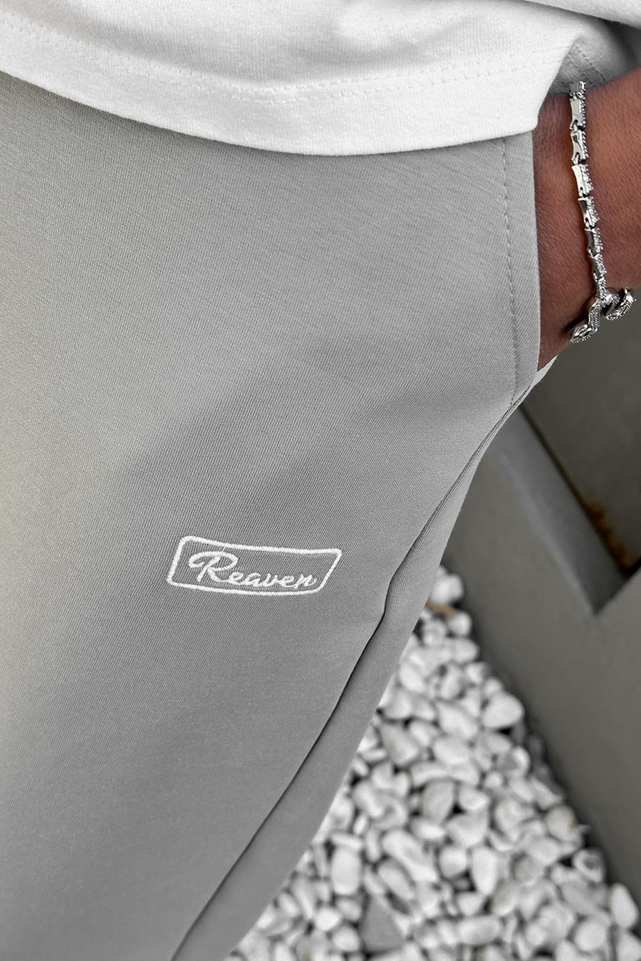 GRİ Reaven OUTPLENTY PREMİUM Paçası Ayarlanabilir Baggy Eşofman