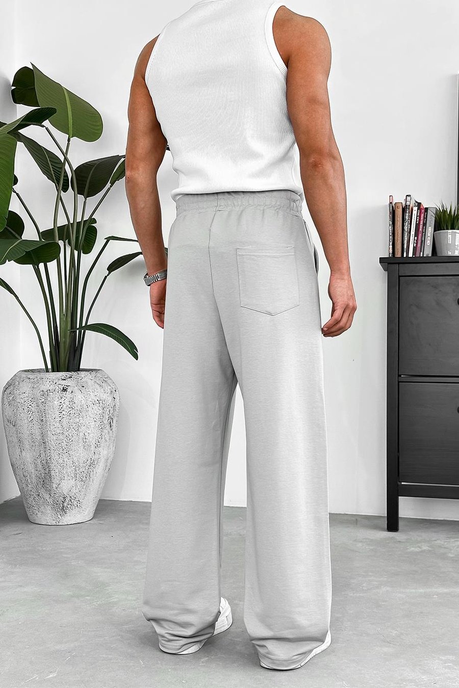 Gri Sailing OUTPLENTY PREMİUM Paçası Ayarlanabilir Baggy Eşofman