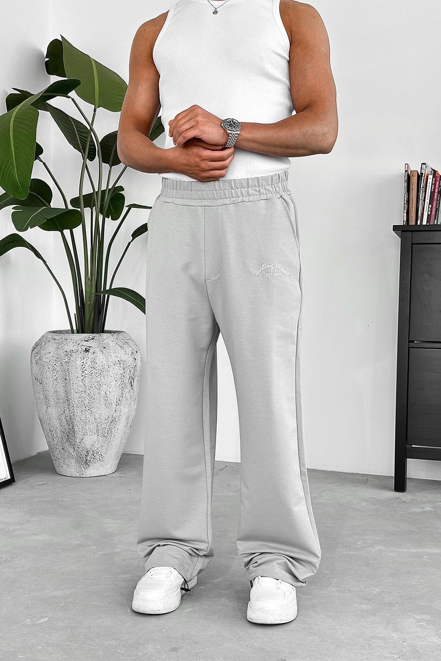 Gri Sailing OUTPLENTY PREMİUM Paçası Ayarlanabilir Baggy Eşofman