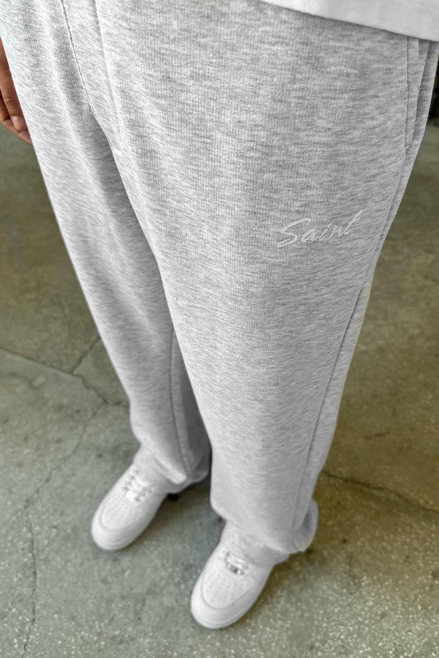 GRİ Saint OUTPLENTY PREMİUM Paçası Ayarlanabilir Baggy Eşofman
