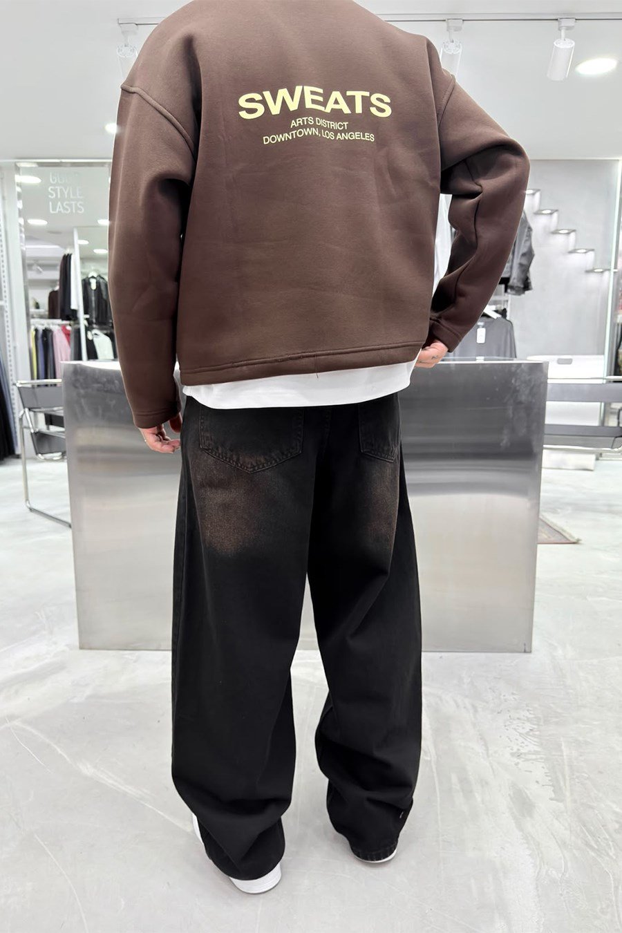 Kahverengi Soft Degrade Premium Süper Baggy Pantolon