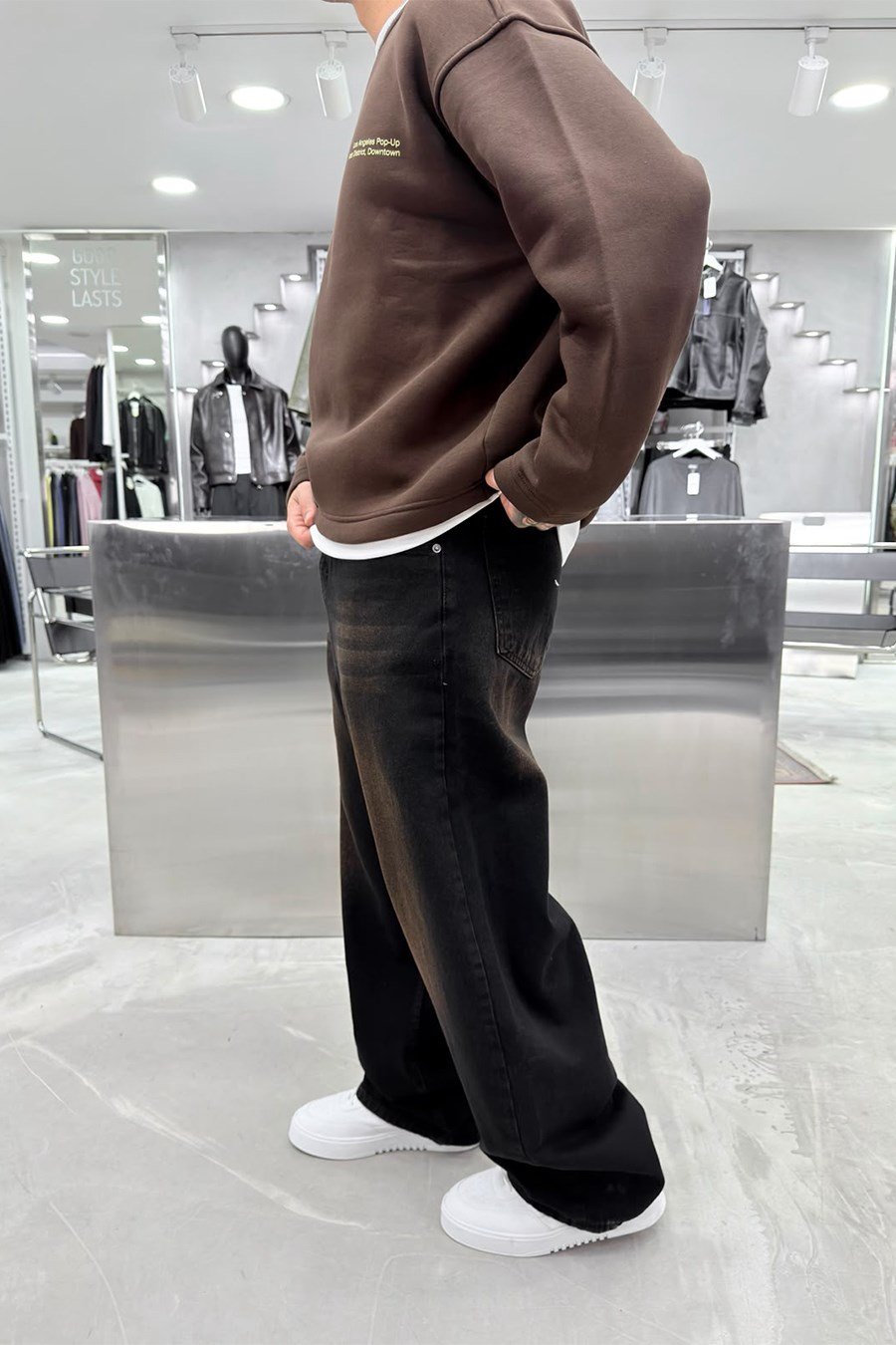 Kahverengi Soft Degrade Premium Süper Baggy Pantolon