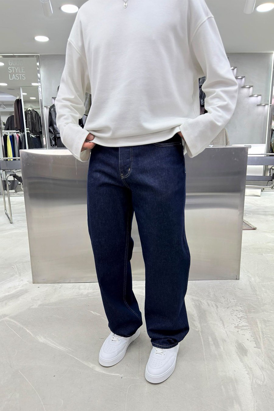 Koyu Mavi Basic Premium Regular Pantolon