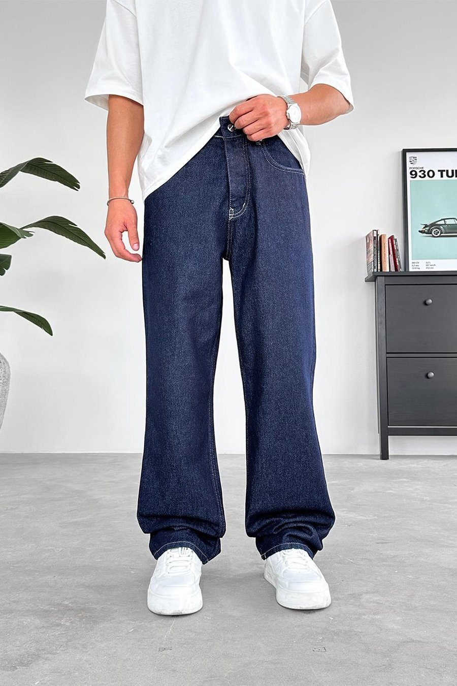 Koyu Mavi Basic Premium Regular Pantolon