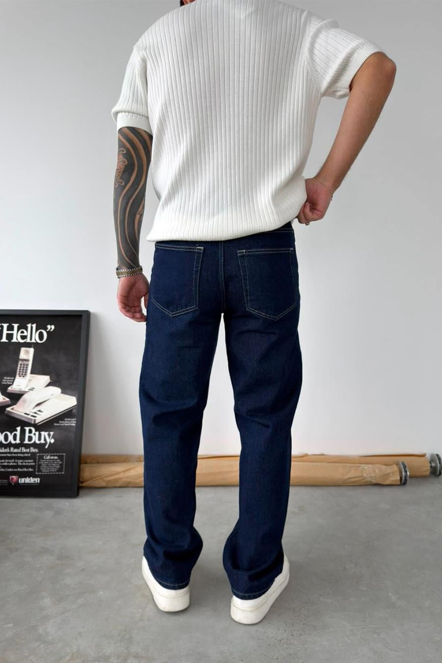 Koyu Mavi Premium Basic Regular Pantolon