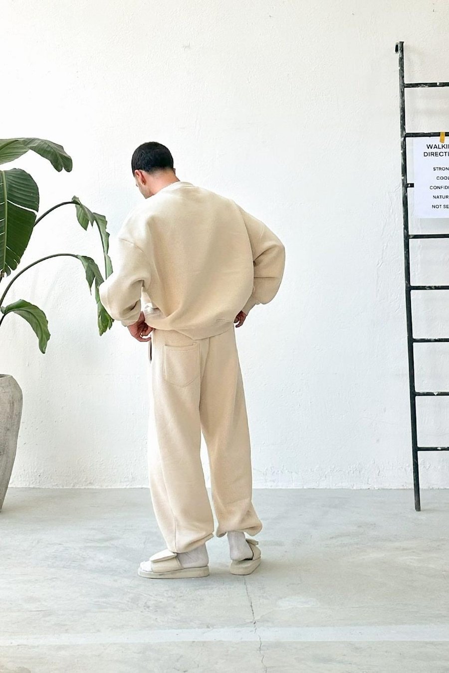 Krem Cozy Basic Oversize Sweat