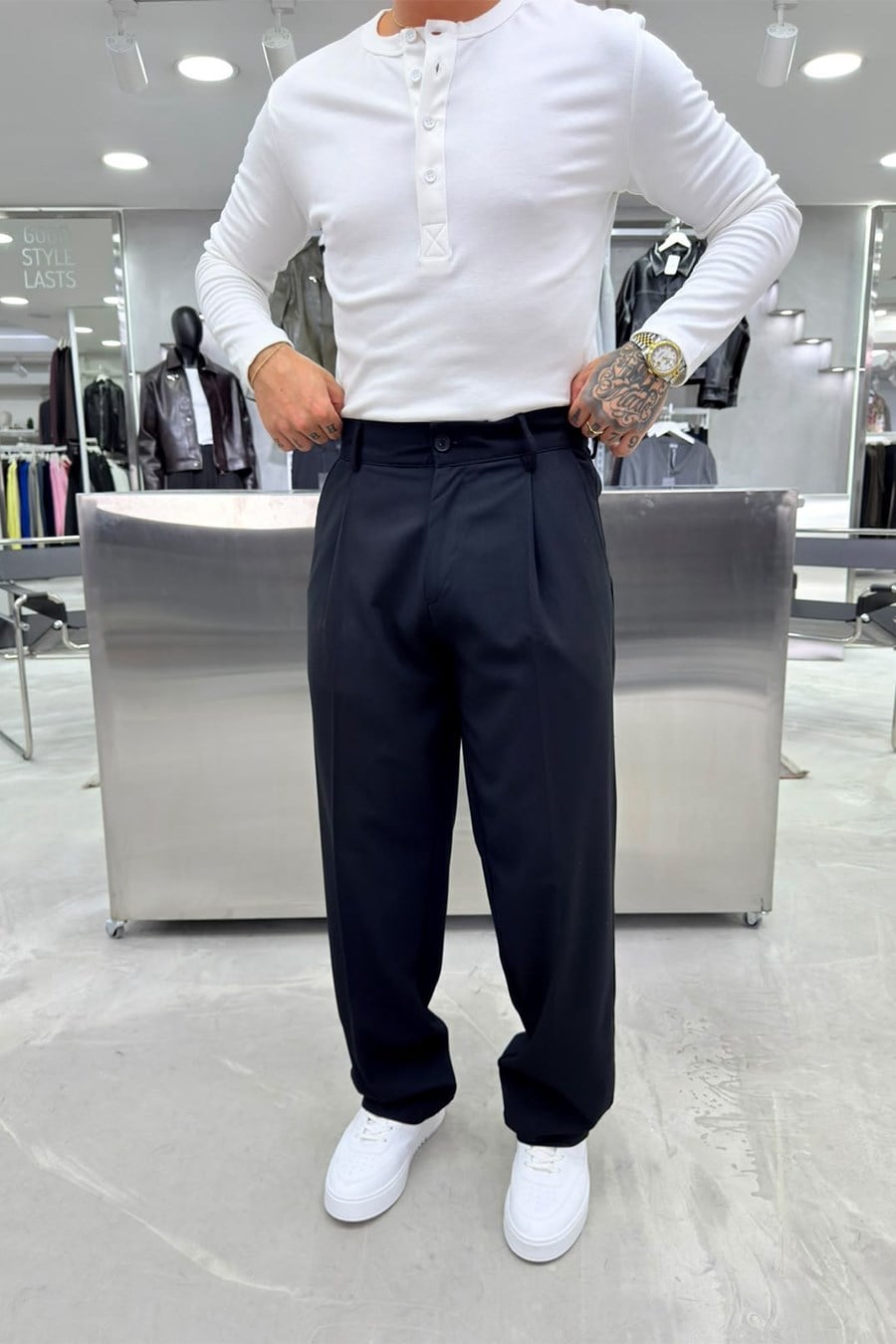 Lacivert Basic Premium Kumaş Pantolon