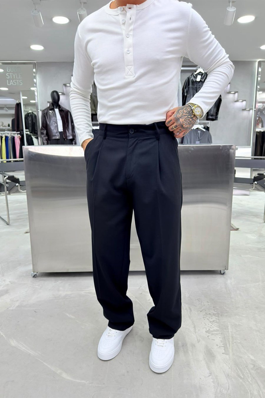 Lacivert Basic Premium Kumaş Pantolon