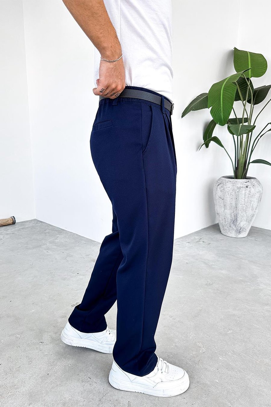 Lacivert Basic Premium Kumaş Pantolon