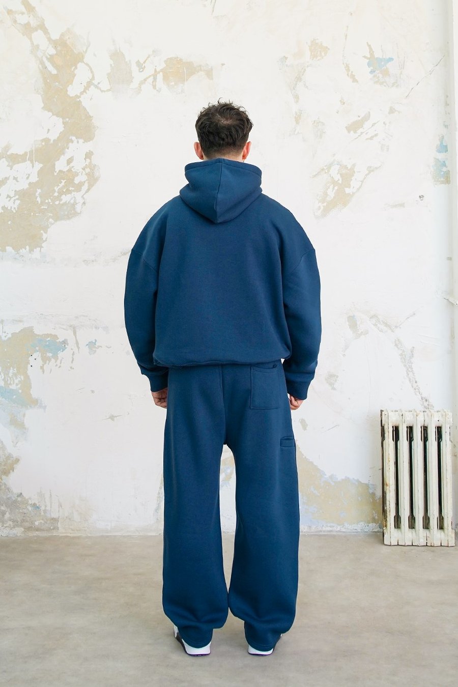 Lacivert Cozy Basic Oversize Sweatshirt