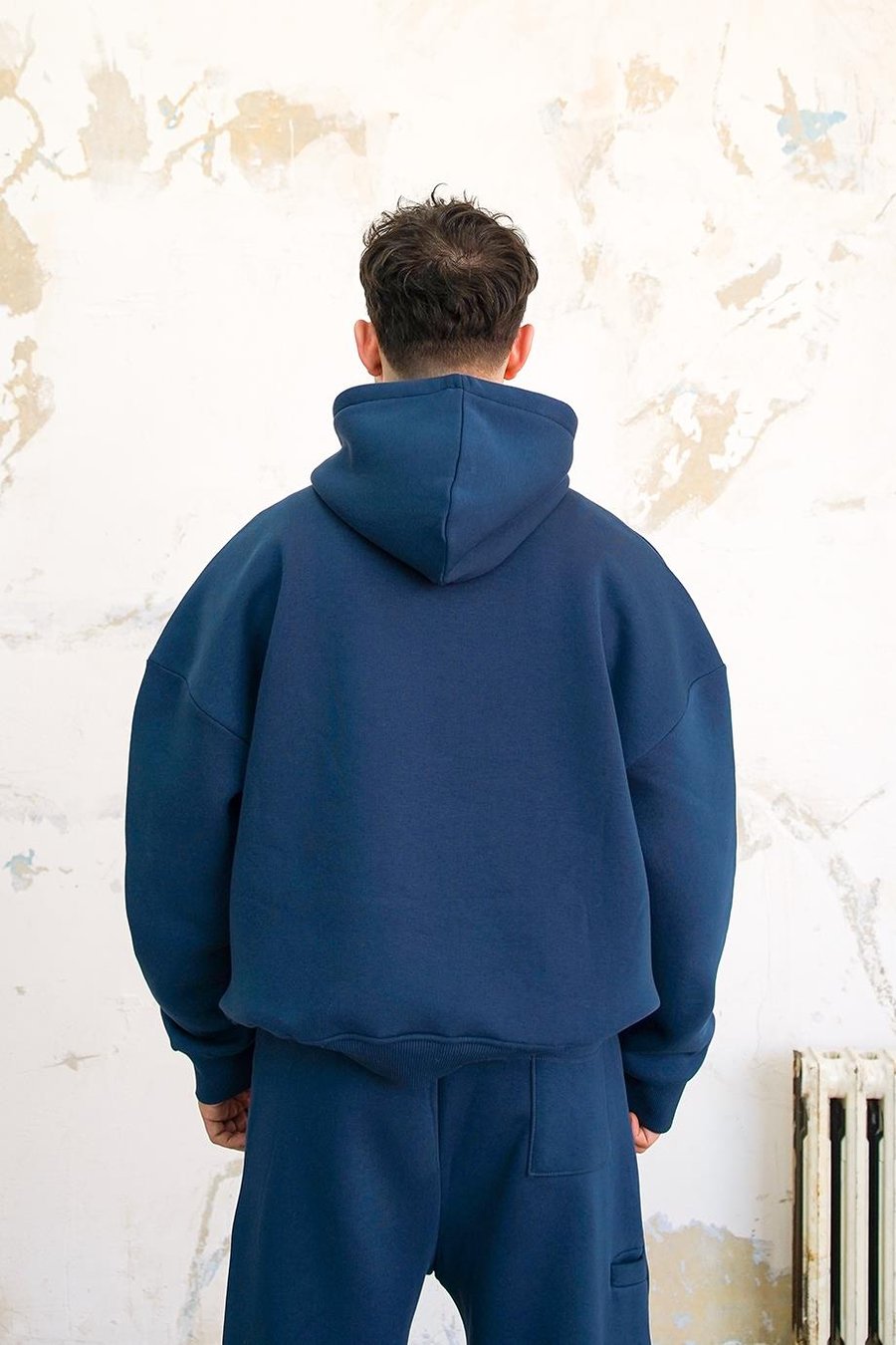 Lacivert Cozy Basic Oversize Sweatshirt
