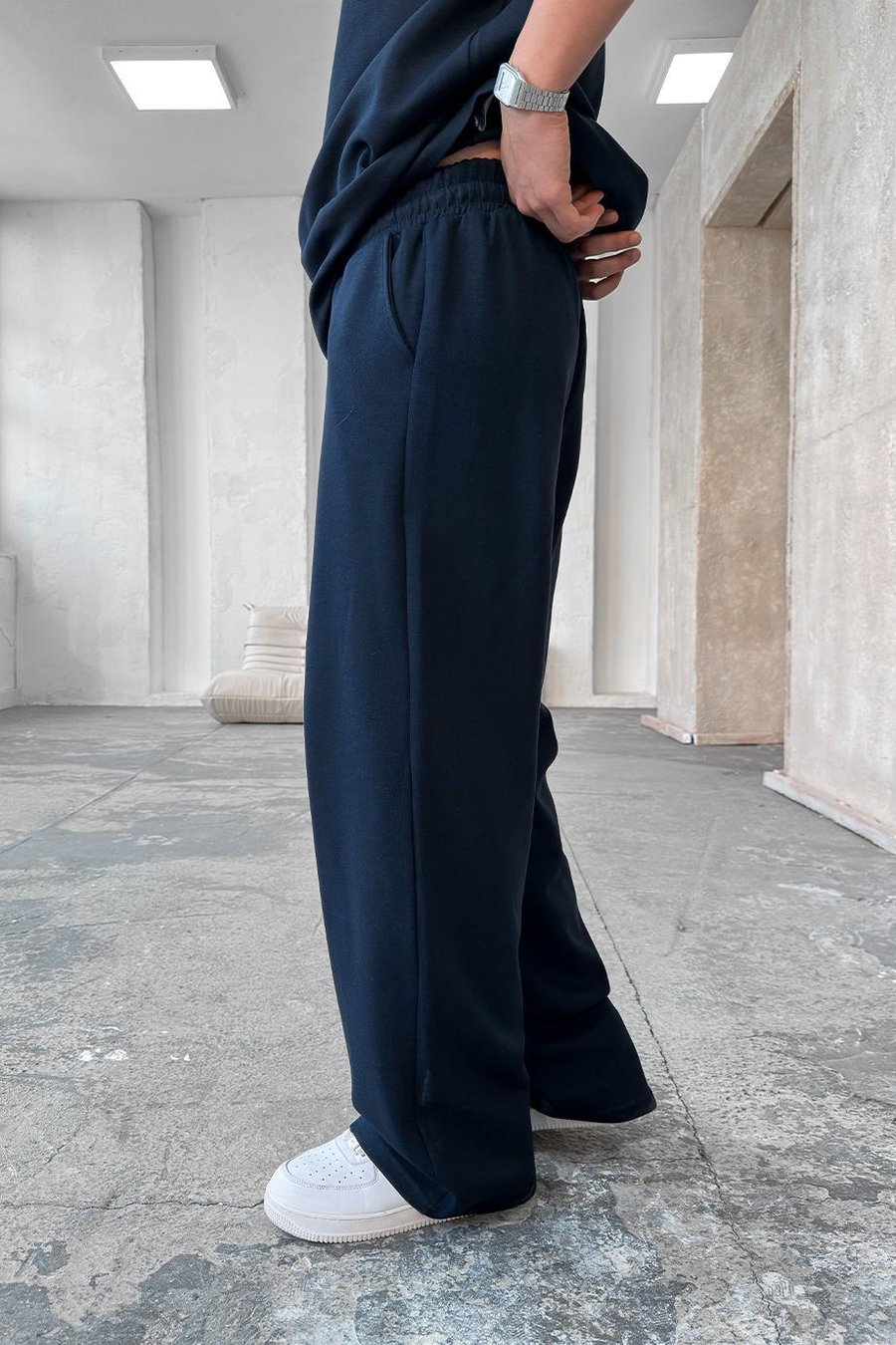 Lacivert Cozy Premium Basic Baggy Eşofman