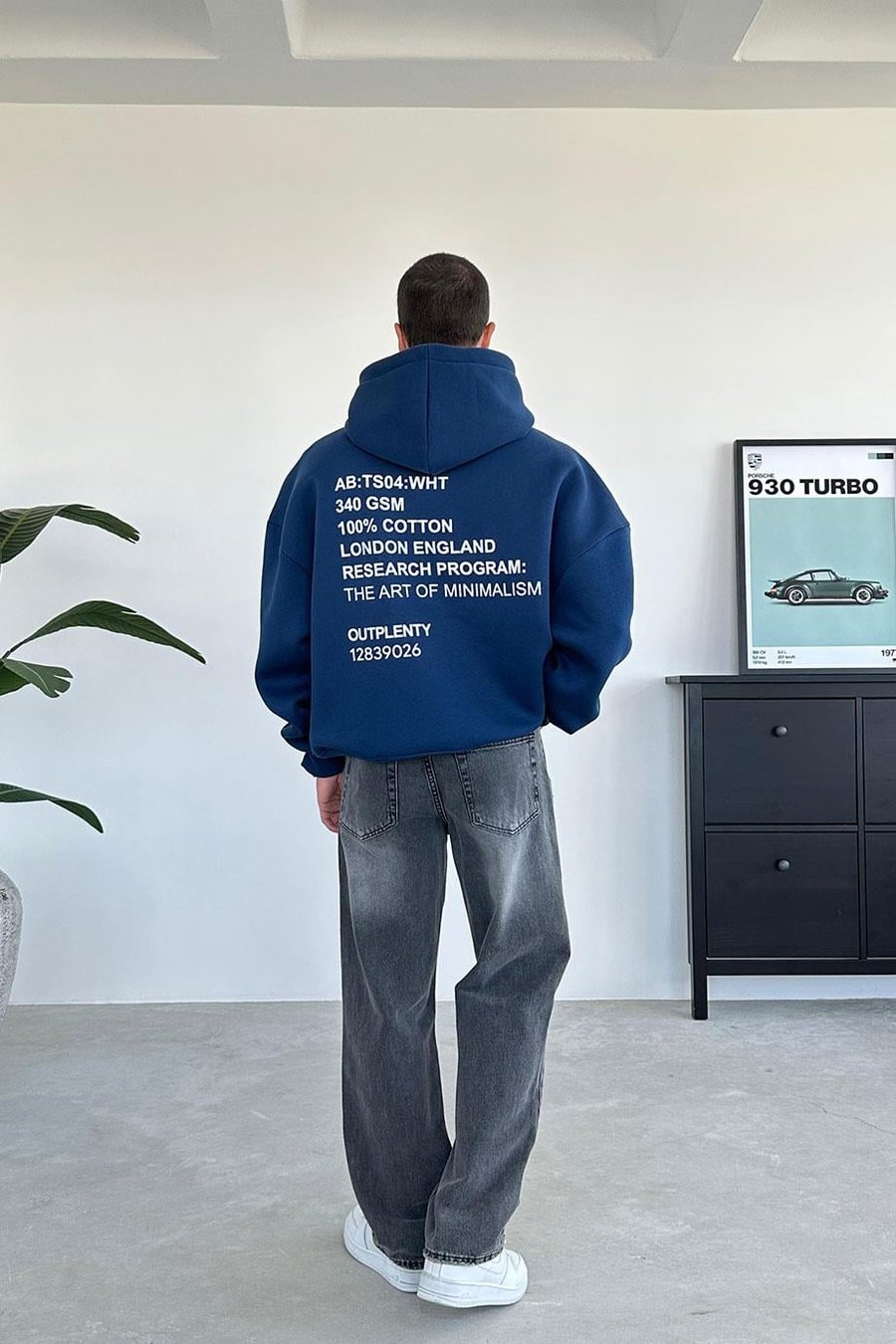 Lacivert Research Oversize Sweatshirt