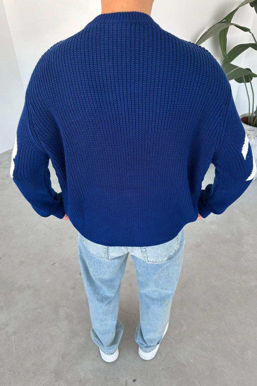Lacivert West 23 Oversize Kazak