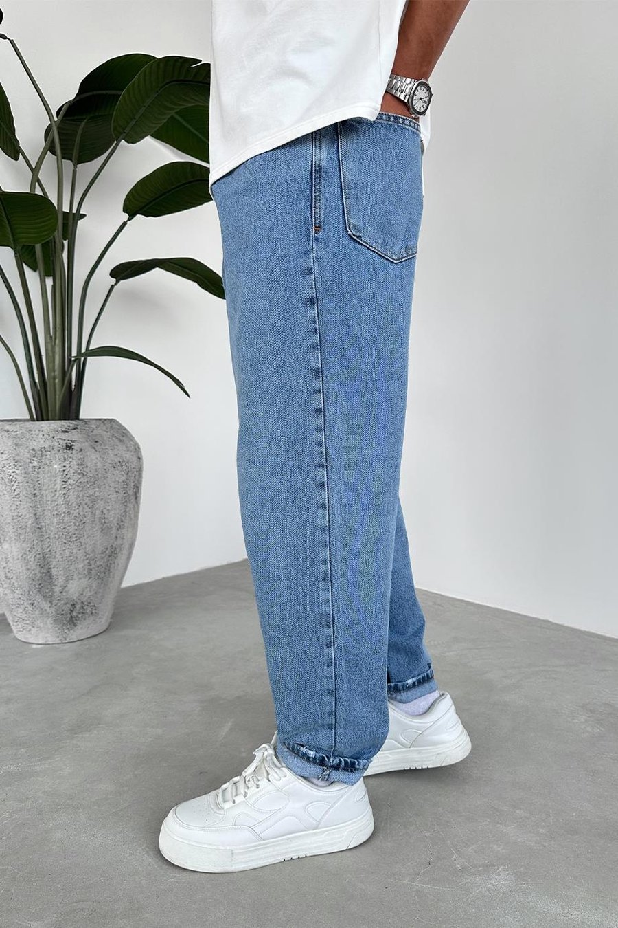 Mavi Balon Fit Baggy Pantolon