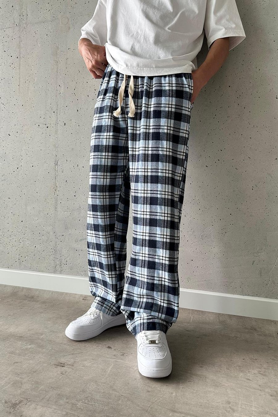 MAVİ Rahat Kalıp Ekose Desen 05 OP Baggy Eşofman