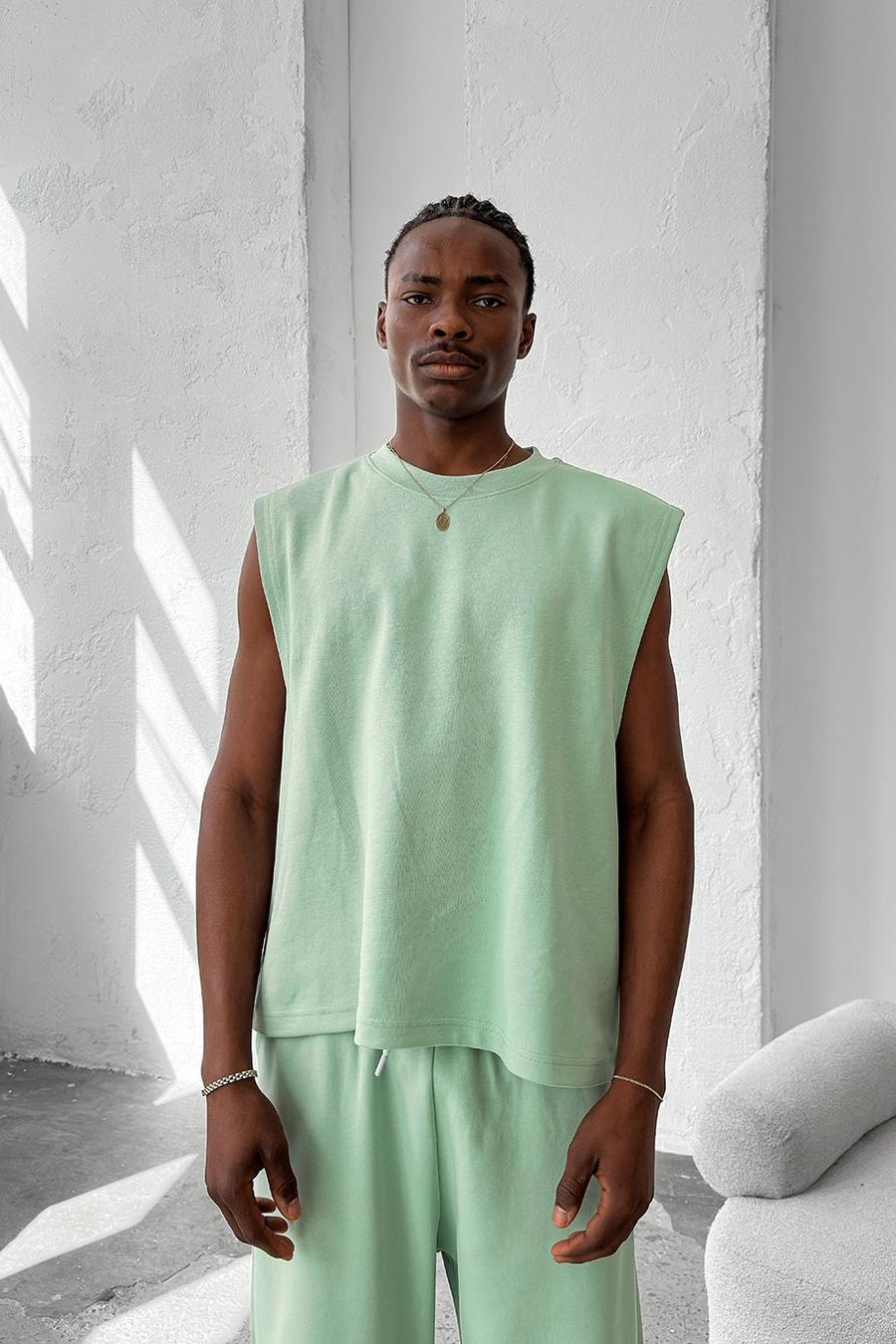 Mint Yeşili Cozy Premium Basic Atlet