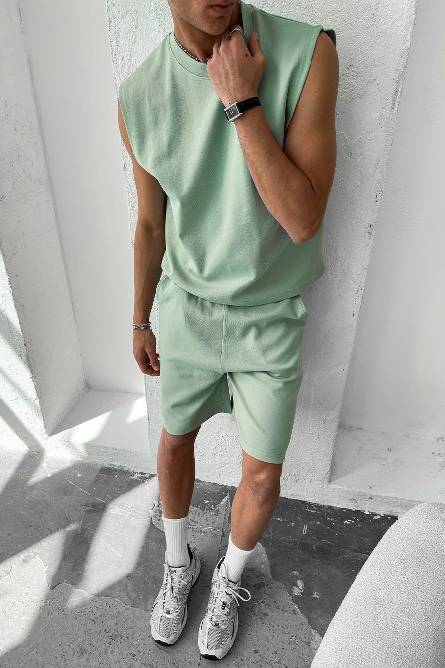 Mint Yeşili Cozy Premium Basic Şort
