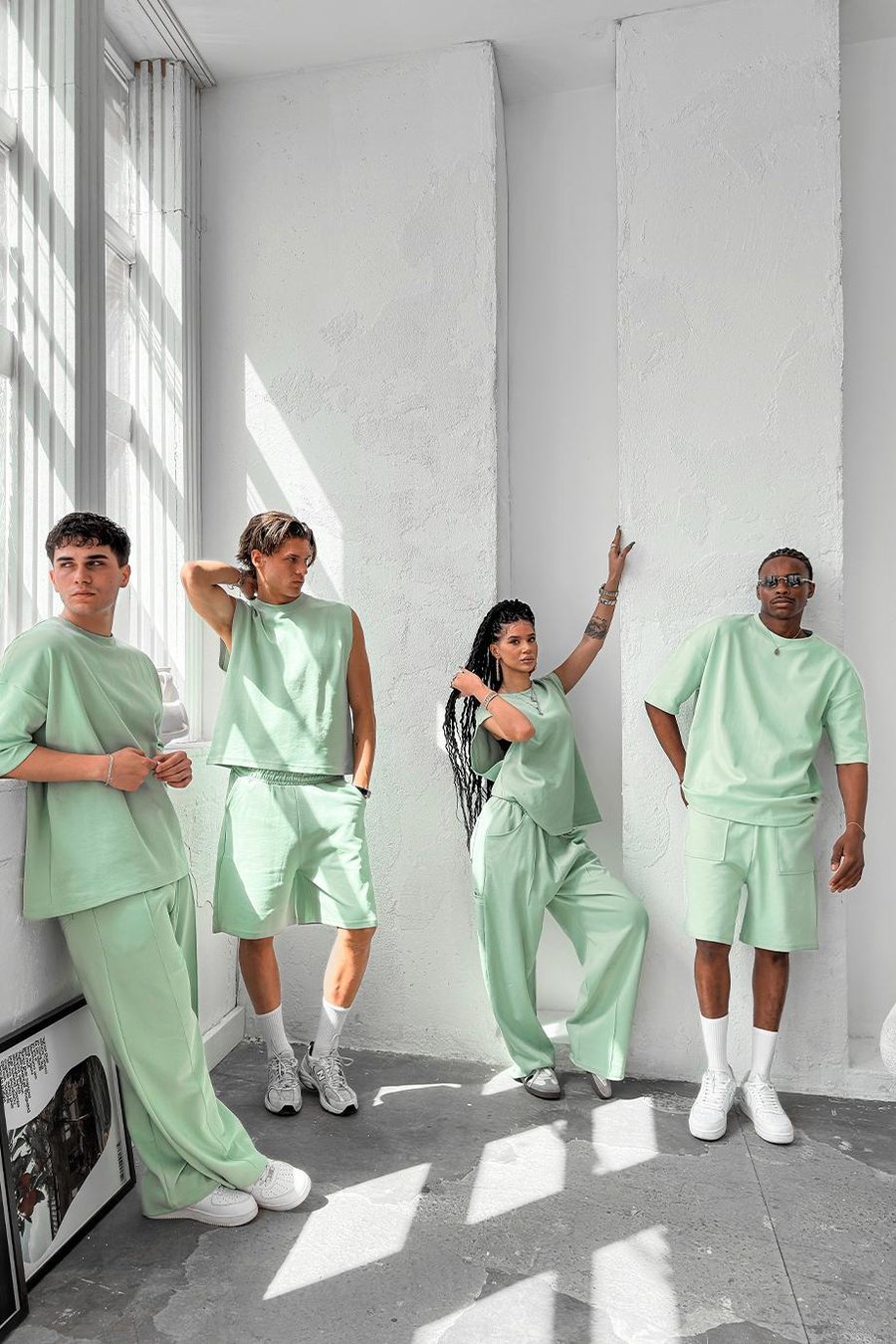 Mint Yeşili Cozy Premium Basic Şort