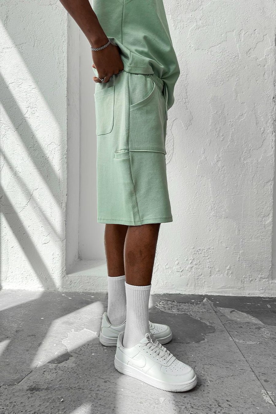Mint Yeşili Cozy Premium Pileli Şort