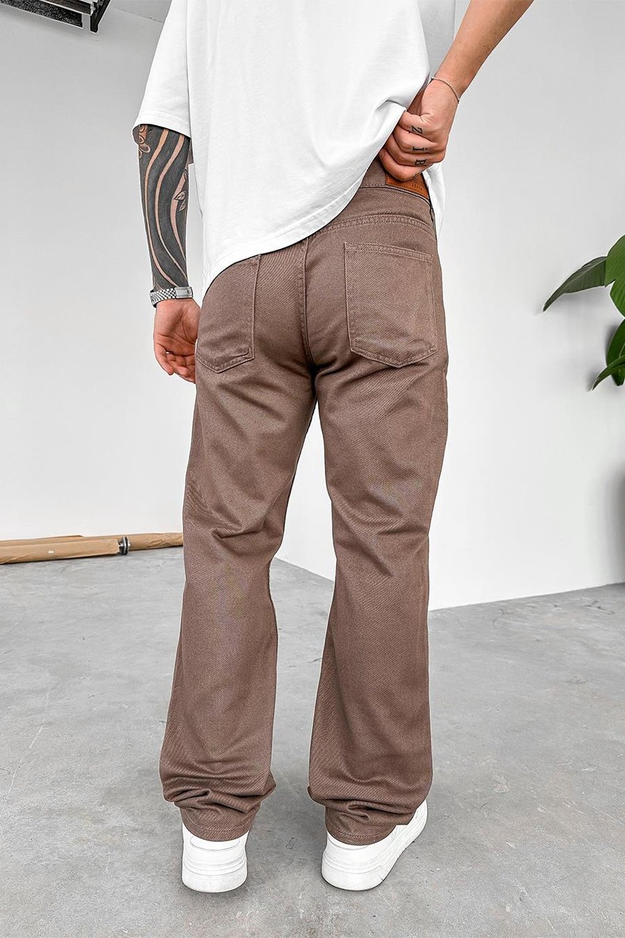 Mocha Basic Premium Baggy Pantolon