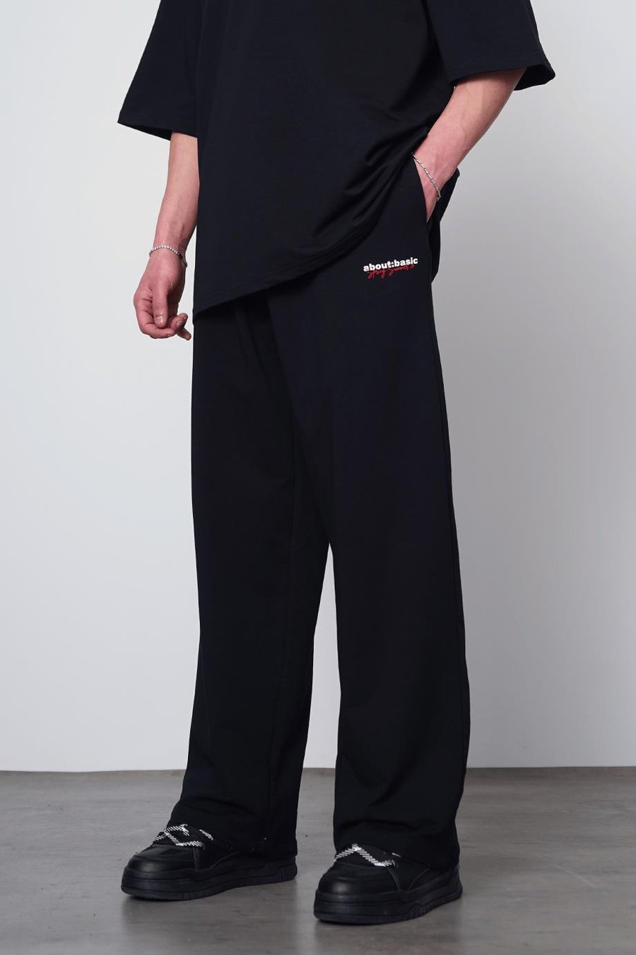 SİYAH About Basic B1 EE Baggy Eşofman