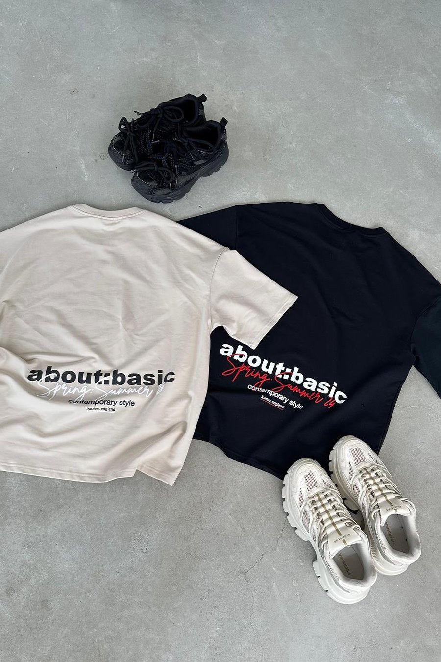 Siyah About Basic EE Oversize Tişört