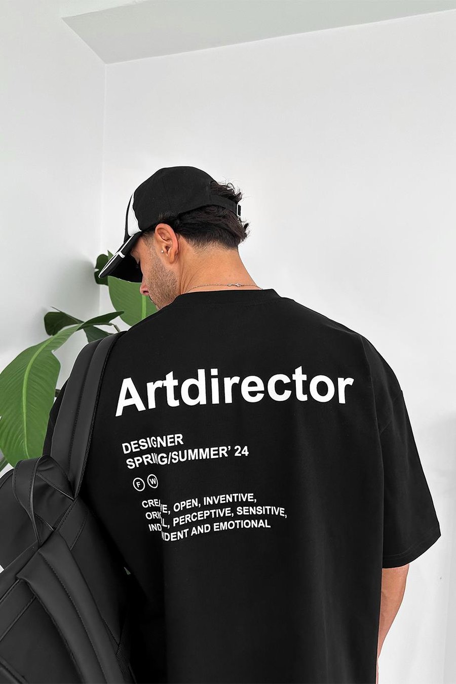 Siyah Artdirector OUTPLENTY PREMİUM Oversize Tişört