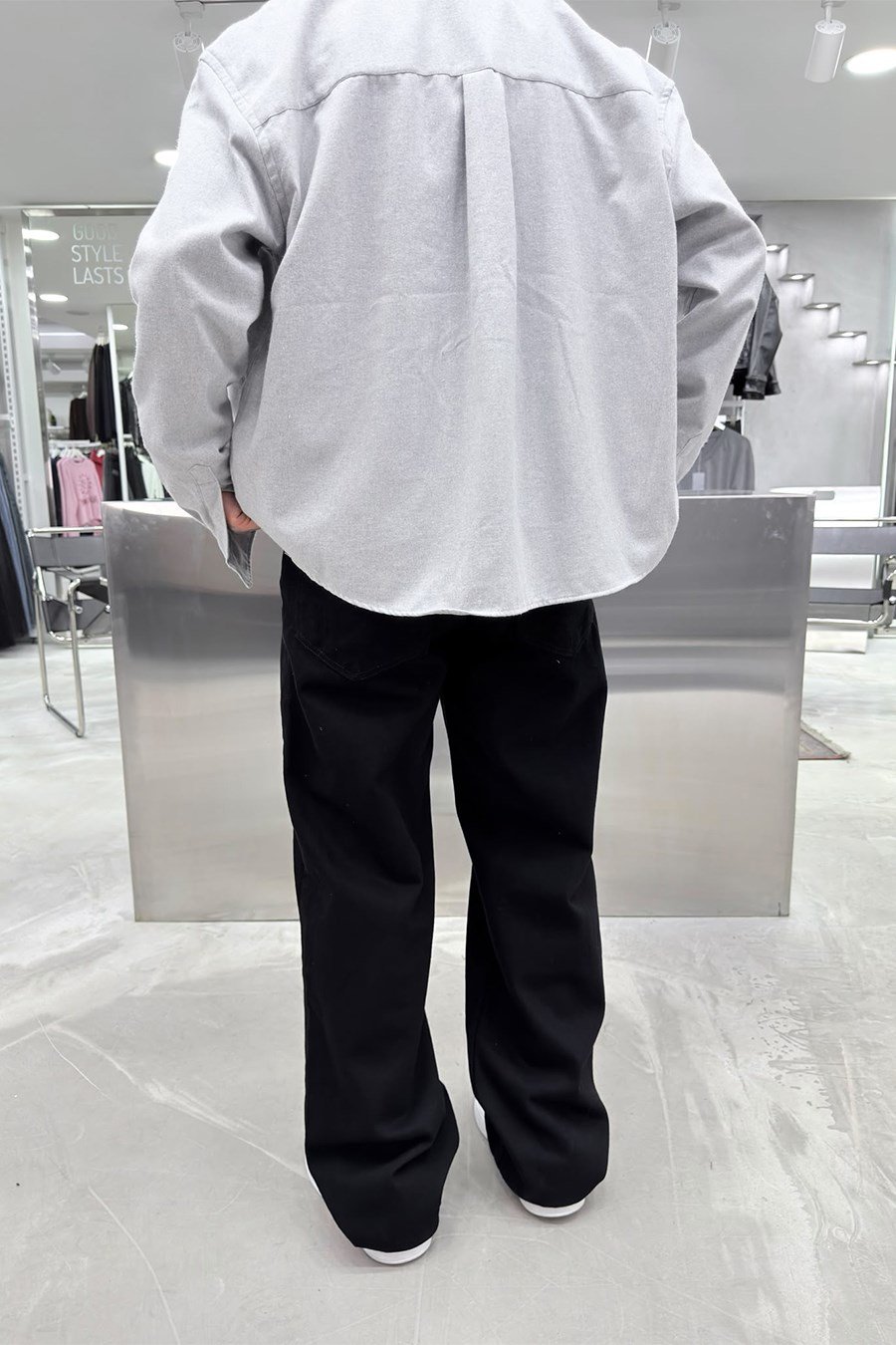 Siyah Basic Baggy Pantolon