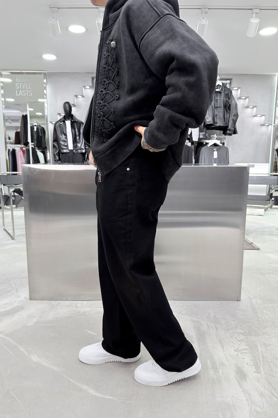 Siyah Basic Premium Baggy Pantolon