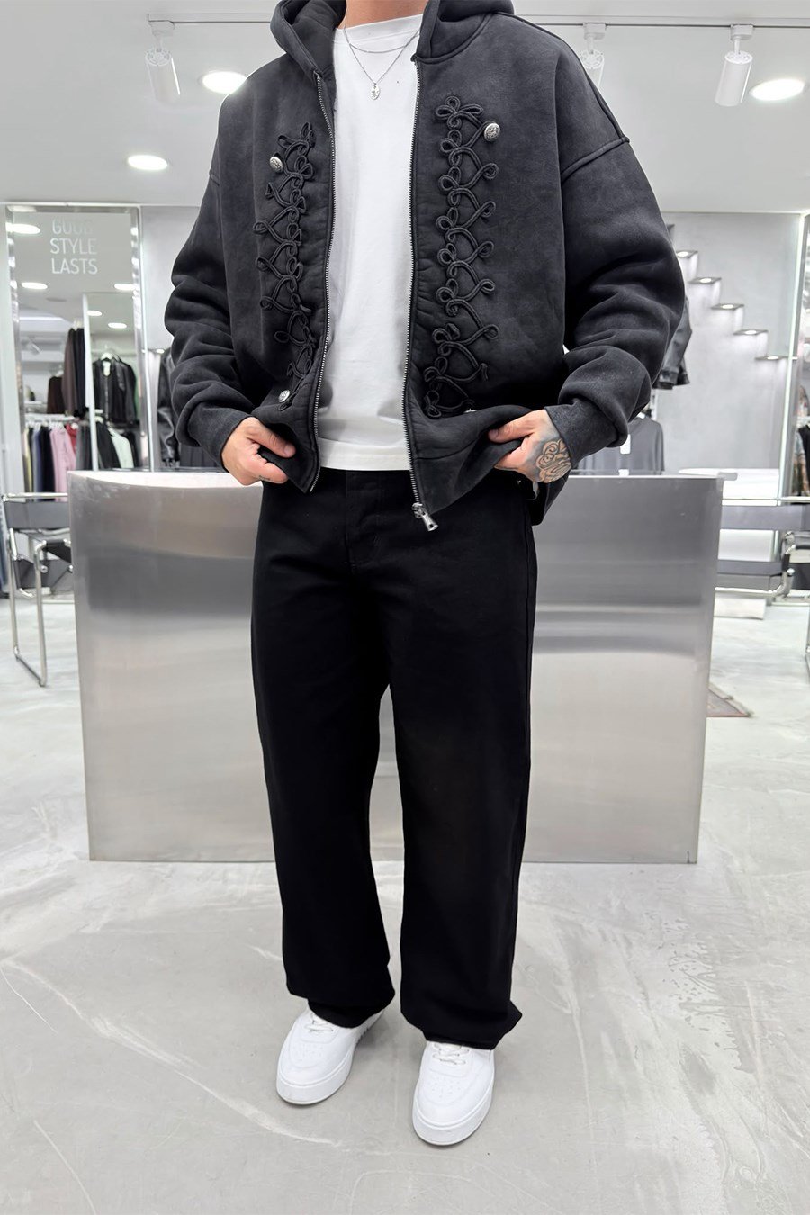 Siyah Basic Premium Baggy Pantolon