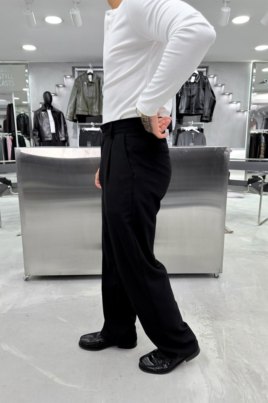Siyah Basic Premium Kumaş Pantolon