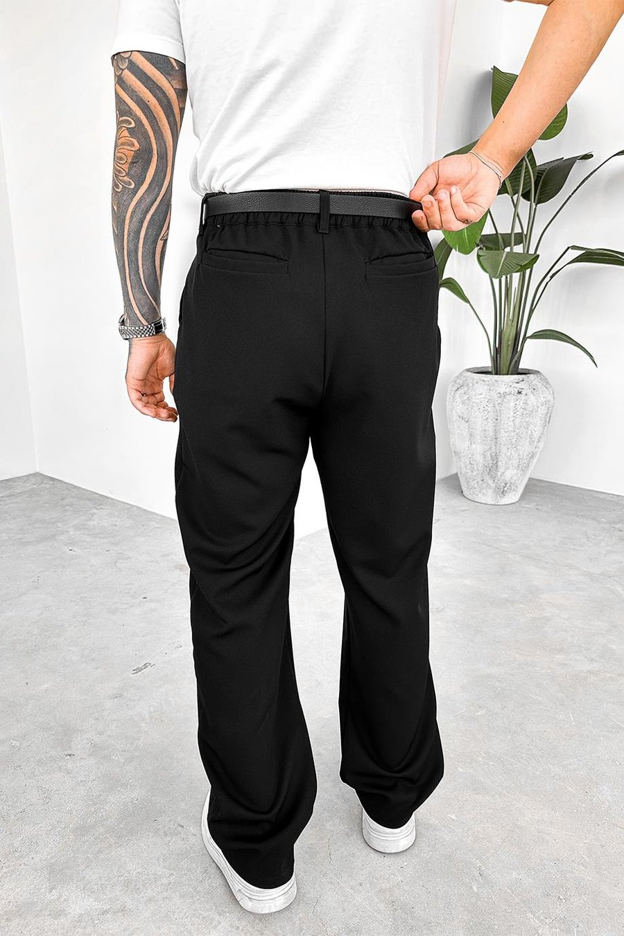 Siyah Basic Premium Kumaş Pantolon