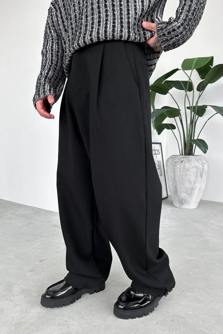 Siyah Basic Premium Kumaş Pantolon
