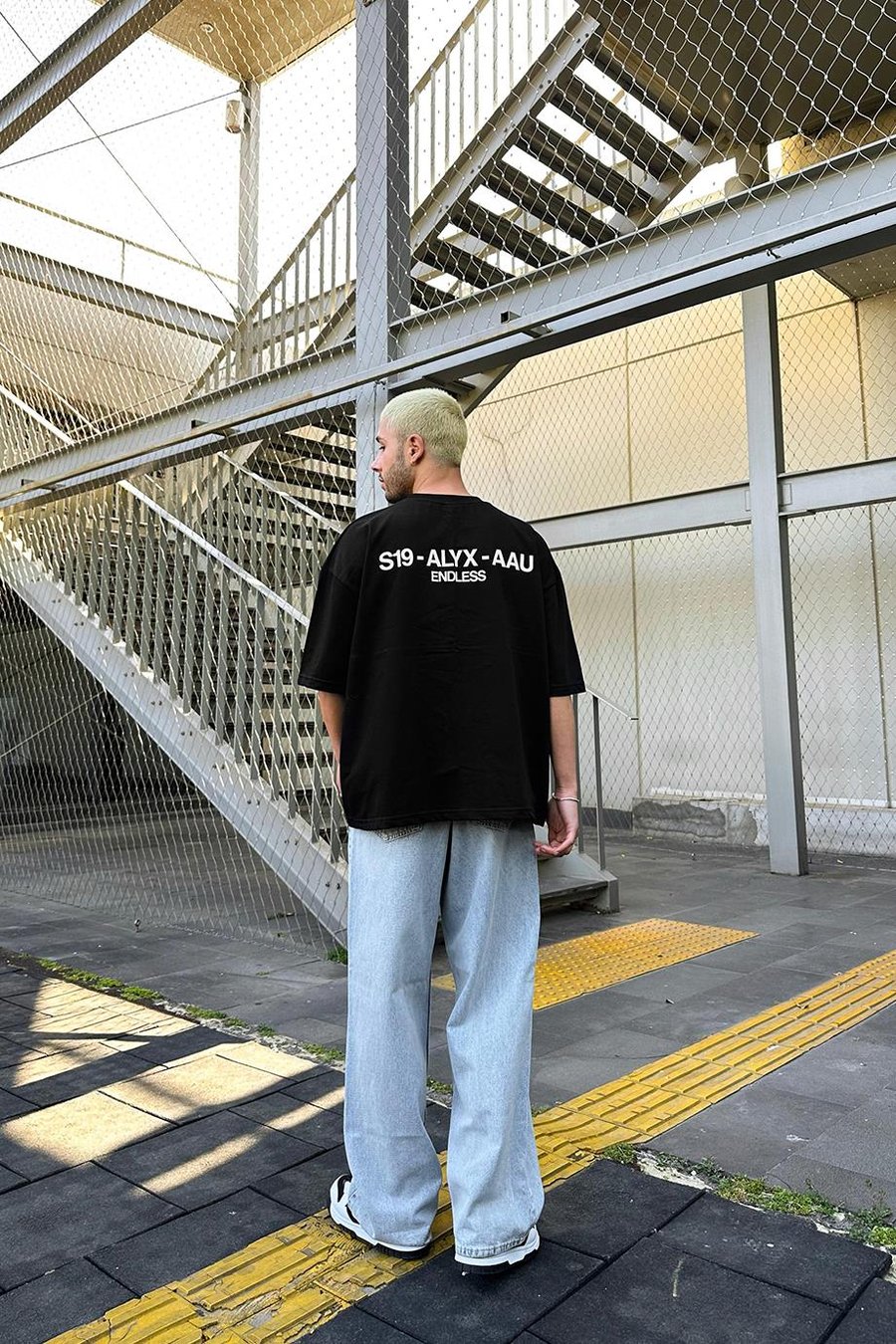 SİYAH Endless OUTPLENTY PREMİUM Oversize Tişört