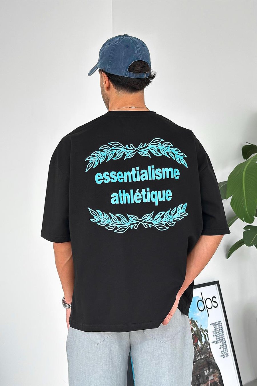Siyah Essentialisme OUTPLENTY PREMİUM Oversize Tişört