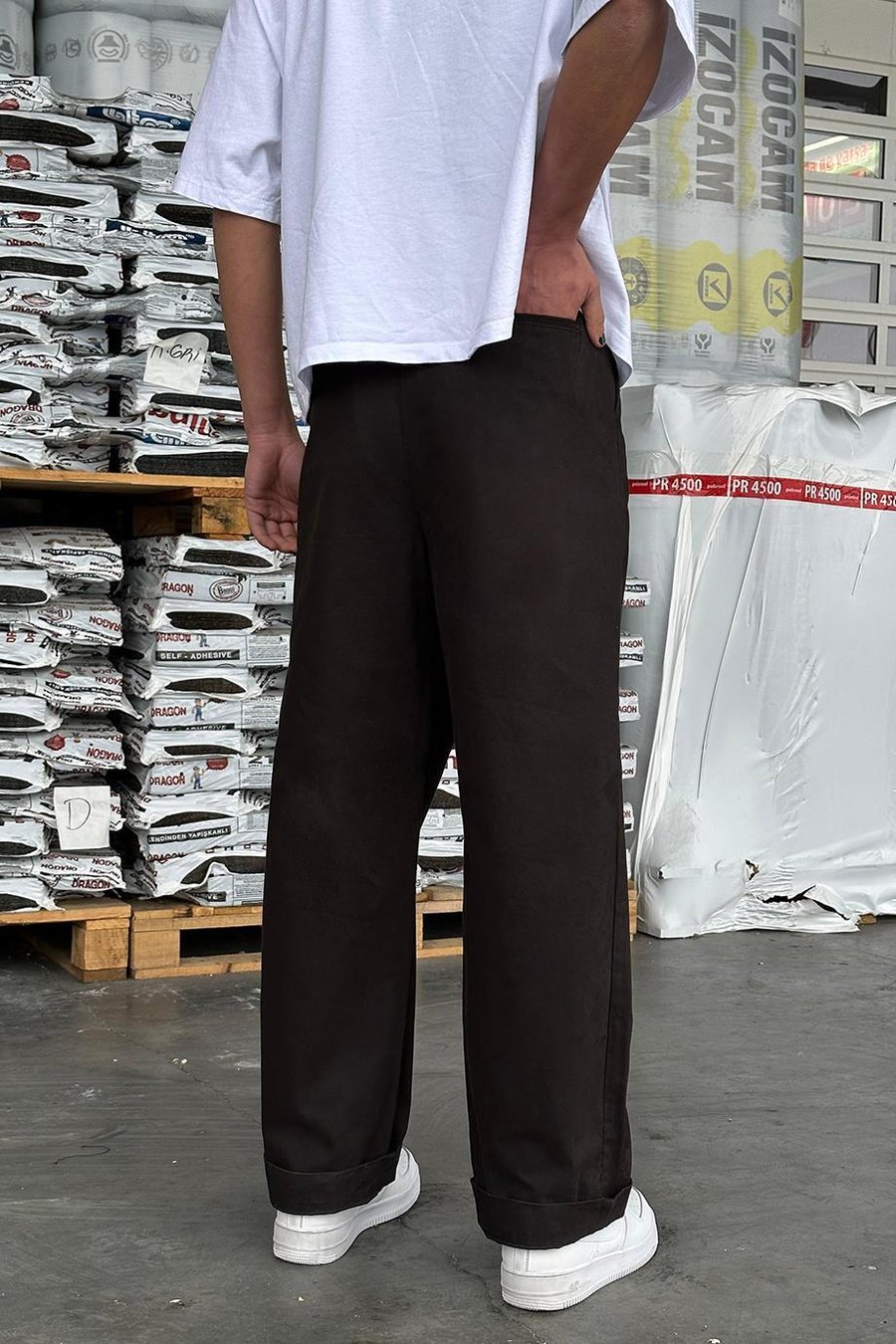 SİYAH Pile Detay 53 GD Gabardin Pantolon