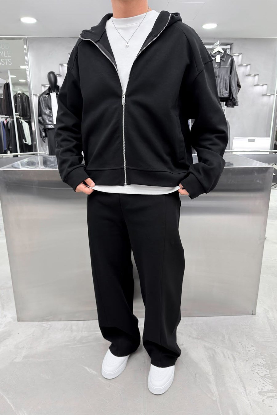 Siyah Premium Basic Oversize Eşofman Takımı