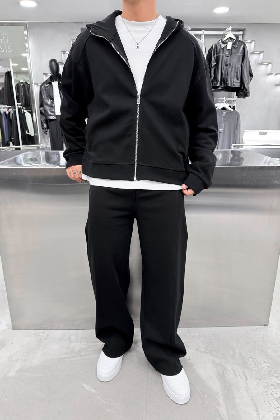 Siyah Premium Basic Oversize Eşofman Takımı