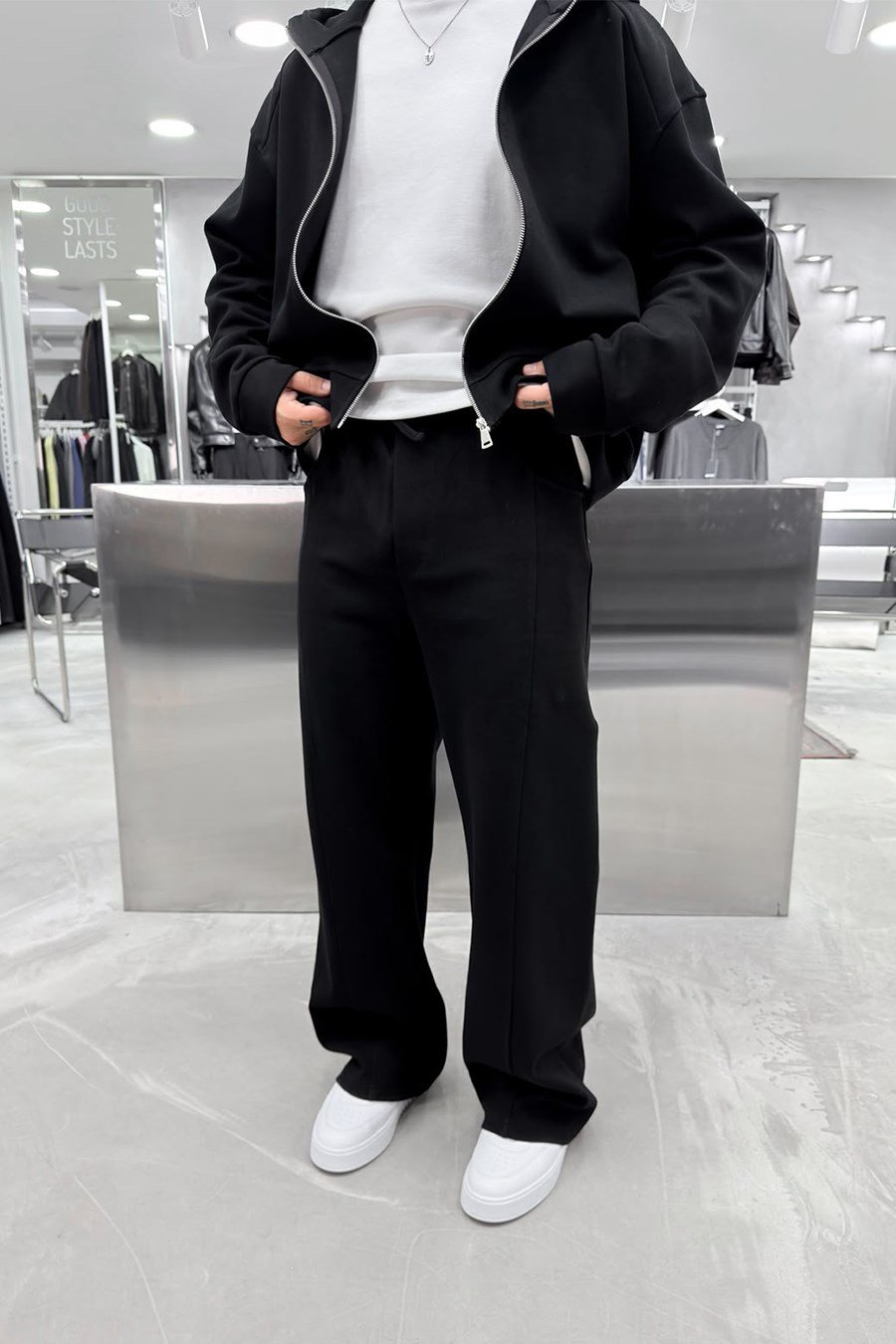 Siyah Premium Basic Oversize Eşofman Takımı