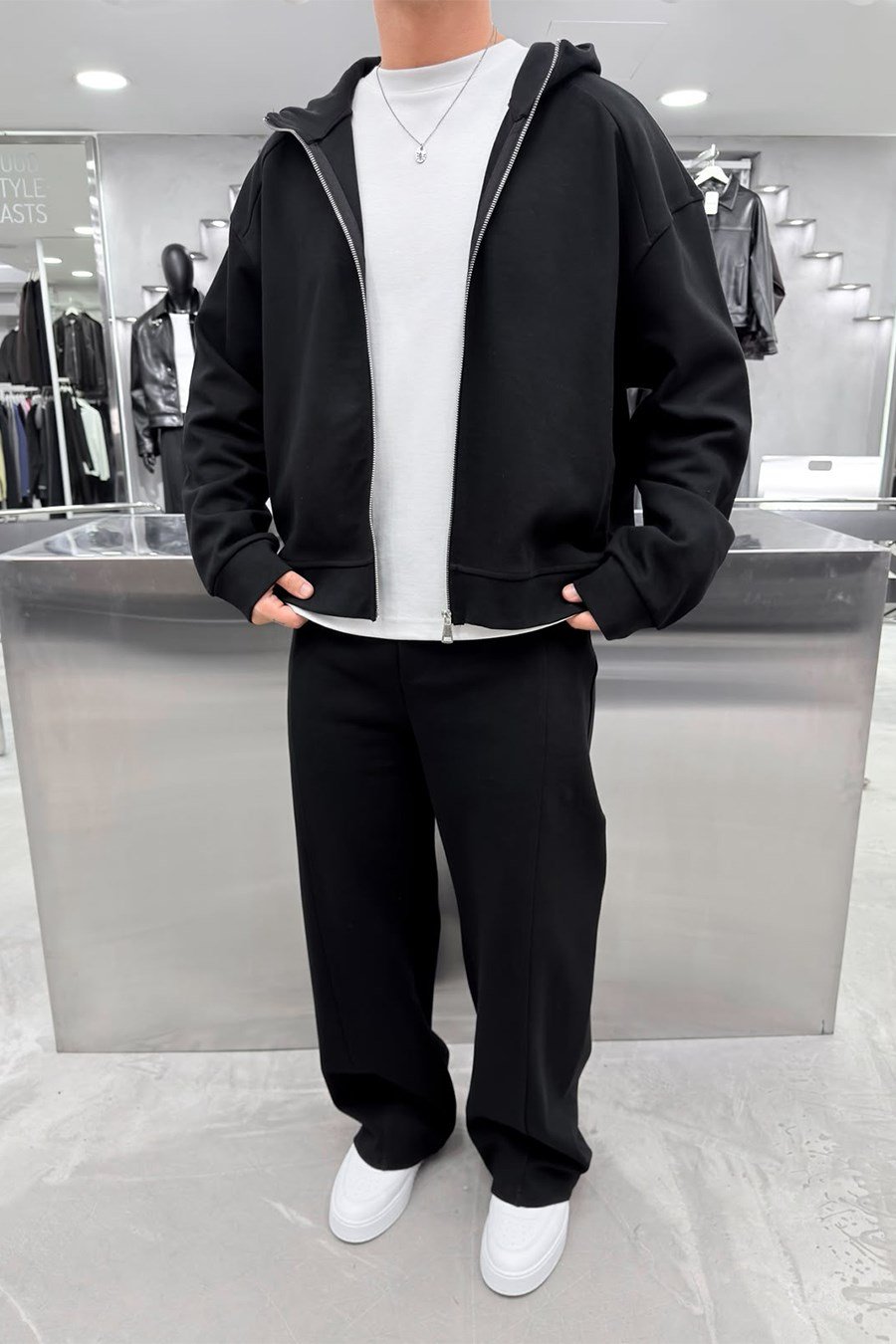 Siyah Premium Basic Oversize Eşofman Takımı