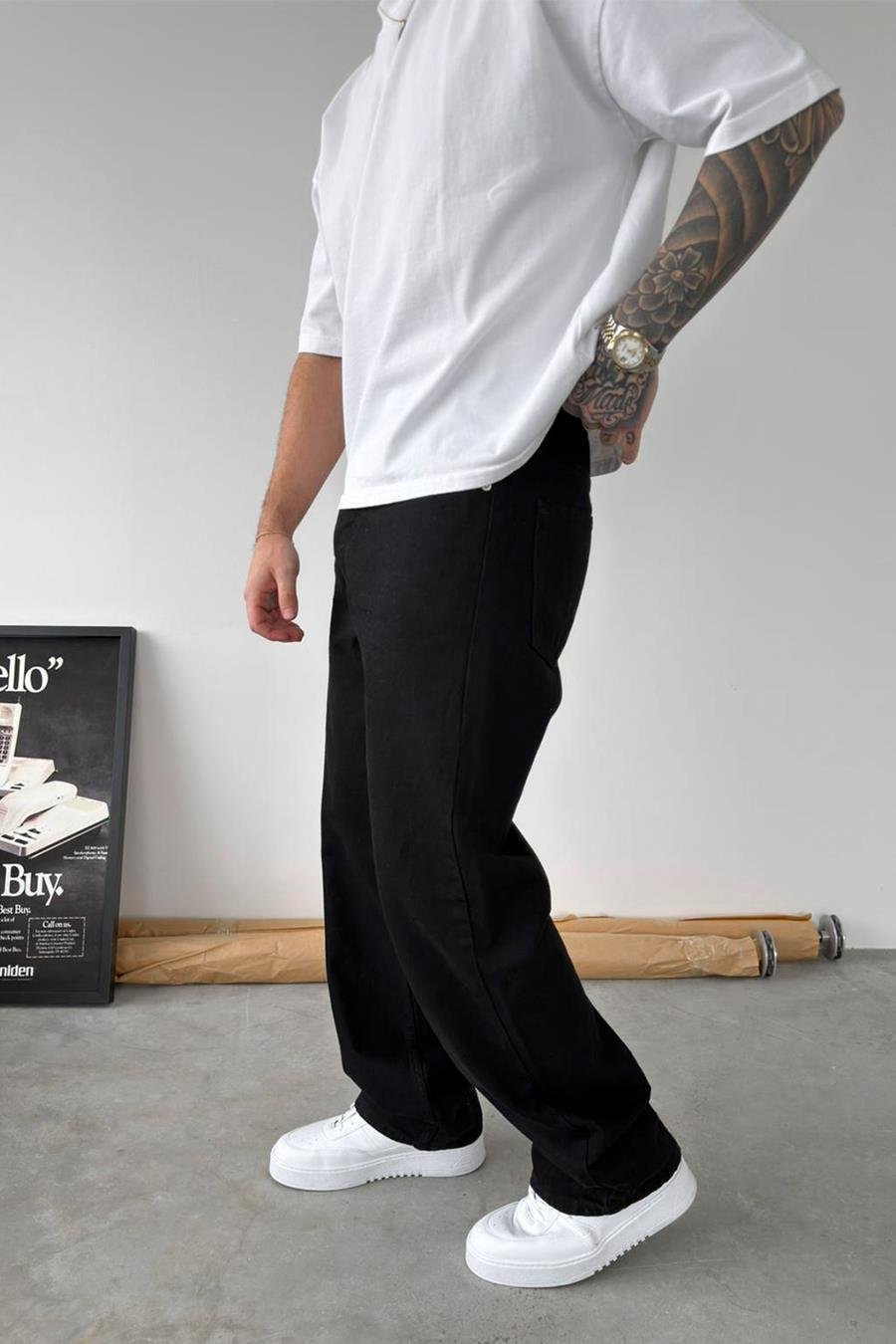 Siyah Premium Basic Regular Pantolon